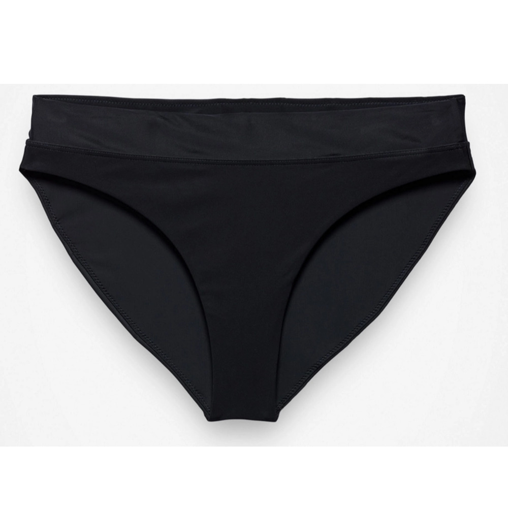 Prana Swimsuit Womens Large Black Summer Wave Swim Bottom Bikini
